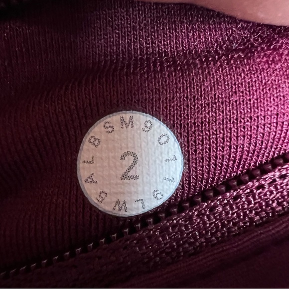 Lululemon Tight Stuff Tight II 25" Burgundy Maroon Size 2 Reflective - Picture 12 of 12